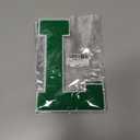 2 x 6-1/2" Varsity Letter Patches Green Iron On Letters Letterman Jacket Patches Chenille Large Iron On Letters for Clothing Jacket/Hoodie/Varsity L