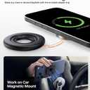 TORRAS 2025 Flagship Magnetic Phone Grip Ring Holder Kickstand [2-Sided Magnetic] [360 Rotation] Fit for MagSafe Accessories for iPhone 17 16 15 14 13 12 11 Samsung, Google, Black