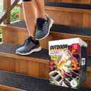 Outdoor Stair Treads Non Slip 30" x 8" - 15-Pack Weather Resistant Exterior Grip Tape for Wooden Steps - Non Slip Stair Treads - Anti Skid Strips - Waterproof 80-Grit Adhesive Treads