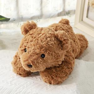 10Lbs Weighted Bear Stuffed Animal, 27.5" Sturdy Soft Brown Teddy Bear Plush Toy for Adults, Huggable Companion for Cuddling
