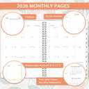 4 x 2026 Planner - Planner 2026, 2026 Planner Weekly and Monthly, Jan. 2026 - Dec. 2026, 8.5" x 11" Calendar Planner with 12 Monthly Tabs, Inner Pocket, Daily Organizer