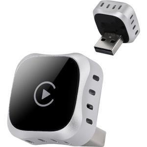 Wireless CarPlay Adapter for Apple Car Play, Small Mini Edition, Converts Factory Wired to Wireless CarPlay, Plug & Play Adapter for Apple iPhone iOS 10+ & Cars from 2015+(2026 Upgrade White)