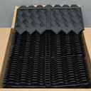 BLACKVINE 30Pcs 30ft (5'' Exposed Height) Plastic Landscape Edging Border,Flowerbed Garden Border Edging for Landscaping,Flower Bed Lawn Yard Edging Borders,Garden Edger Border Divider - 3D Weaving