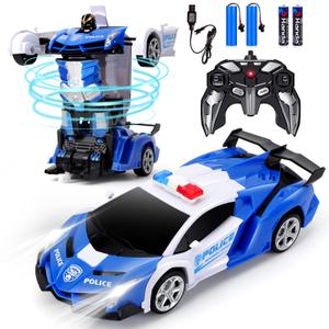 Dolanus Remote Control Car - Transform Robot RC Cars Contains All Batteries: One-Button Deformation and 360 Degree Rotating Drifting, Present Christmas Birthday Gift for Boys/Girls