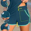 Aqua Eve Womens Tankini with Shorts - Two Piece Tummy Control Swimsuit Cross Back Bathing Suit with Pockets 2025 Swimwear (Blue, L)