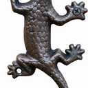 Cast Iron Decorative Wall Hook - Cast Iron Gecko Wall Mounted Hooks for Hanging, Key Hook Coat Hat Hanger Cast Iron Garden Hook - Wall Mounted Hook Hanger Holder Coat Aprons Hats Towels Wall Hook