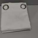 BGment Off White Blackout Curtains 63 Inch Length for Bedroom 2 Panels Set, Linen Textured Thermal Insulation Soundproof Window Curtain Drapes with Grommet, 52 Inch Wide Each Panel