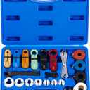 Orion Motor Tech Master Quick Disconnect Tool Set, 25pc Line Disconnect Tool Kit for A/C Fuel & Transmission Systems, Fuel Line Disconnect Tools for Mechanics Compatible with Ford Chevy GM More, Blue