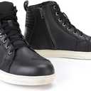 Milwaukee Leather MBM9114 Men's Black Waterproof Leather Street Riding Shoes with Shift Protection and Ankle Support Size 11
