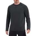 Mens Swim Shirts UPF 50+ Sun Shirts Rash Guard Quick-Dry Fishing T-Shirts (Blue, M)