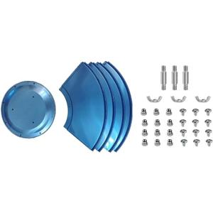 Outdoor Patio Heater Reflector Shield, Aluminum Heat Reflector Shield Top for Propane Outdoor Heaters, Dome Replacement Parts, 3 Hole Mount, Stainless Steel 33" Diameter Round