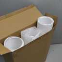 3 Pack Flexible Gutter Downspout Extensions Extendable from 21" to 67", Downspout Extender Comes with Adapters, Thickened Down spout Drain Extension for Rainwater Drainage(White)