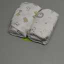 2-Pack Waterproof Crib Sheets for Boys, Girls - 52x28 Fitted Organic Cotton Baby Crib Sheets, Toddler Mattress Protector Cover, Washable, Soft & Durable Baby Bedding Essentials (KeaSafari)