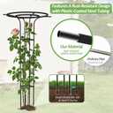 Trellis for Climbing Plants Outdoor, 72“Mushroom Top Trellis(2 Pack)