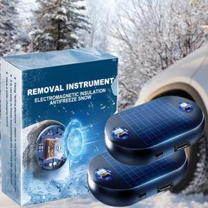 2 PCS Electromagnetic Car Snow Removal Device, 2026 New Anti-Freeze Electromagnetic Car Snow Removal Instrument, Potable & Rechargeable Snow Removal Tool for Car Auto Truck SUV