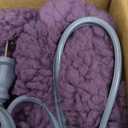 Westinghouse Electric Heated Throw Blanket, Faux Fur with 6 Heating Levels & Auto Off, Soft Cozy Sherpa Washable Blanket (50" x 60", Purple)