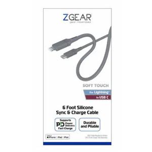 ZGEAR 6Foot Silicone Rubber Sync & Charge Cable