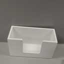 Paper Towel Dispenser Countertop, Wooden Bathroom Paper Towel Holder, White Napkin Holder for Kitchen, Countertop Multifold C-Fold, Z-Fold, Trifold Paper Hand Towel Dispenser for Bathroom Toilet (11.02" x 4.65" x 6.57")