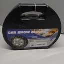 Snow-Chains Auto Fixing 1 Min Quick Fit Easy Installation Tire-Chains, Portable Reusable Universal Emergency Tire Traction Chain for Passenger Car, Pickup Trucks and SUV - Set of 2 (HKN-120)