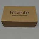 Ravinte 5 Pack Solid 3-1/2 Inch Center to Center Slim Square Bar Drawer Handles Kitchen Cabinet Handles Black Drawer Pulls Kitchen Cabinet Hardware Matte Black