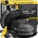 Ultraverse 29" Bike Inner Tubes 29 x 2.125-2.40 â€“ Butyl Rubber Bicycle Tubes with Schrader Valve â€“ Compatible with Mountain, Cruiser, City & Electric Bikes â€“ Set of 2