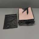 Yeaqee 24 Pack Metallic Paper Gift Bags 9x7x3.1 Light Pink and Black