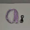 Glocusent Upgraded LED Neck Reading Light, Book Light for Reading in Bed, 30-min Timer, 3 Colors & 3 Brightness Adjustable, Rechargeable & Long Lasting, Perfect for Reading, Knitting (Slim-Medium, Purple)