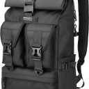 SWICKY 30L Travel Rolltop Backpack, Expandable with Laptop Compartment, Water Resistant, Airline Carry-On Approved, Unisex Backpack for Travel & Commute (18x14x8 Inches)