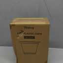 100 Pack 9 oz Clear Plastic Cups, Sturdy & Food Safe Disposable Plastic Cups for Wine Cocktail Punch