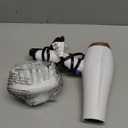 Conair Double Ceramic Hair Dryer, 1875W Blow Dryer with Diffuser and Concentrator, Ionic Conditioning, 3 Heat & 2 Speed Settings, White