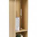 Podium Stand for Lectern Presentation Church Classroom, Black Pulpit with Wooden Heavy Base, Podium for Lecture, Wedding Speech