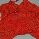 Avidlove Plus Size Lingerie for Women Lace Bodysuit Teddy Criss Cross straps One Piece Mini Babydoll Outfits (Red, XX-Large)