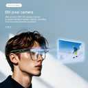 AI Smart Glasses with Camera,4K with Audio Bluetooth Camera Glasses for Men Women 8MP 32G HD Hidden Video Recording Support Live Feed,Ai Voice Control,150+ Language Translate, Chart GPT, WiFi