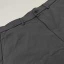 Plaid&Plain Men's Stretch Dress Pants Slim Fit Skinny Suit Pants (38W x 34L, Charcoal)
