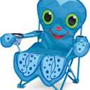 Melissa & Doug Sunny Patch Flex Octopus Folding Beach Chair For Kids (Frustration-Free Packaging), 16 inches x 23 inches x 27.5 inches
