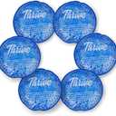 Thrive Reusable Ice Packs for Injuries - Gel Ice Pack Set, Hot & Cold Compress, Postpartum Breast & Eye Cold Compress, 6 Count, Blue