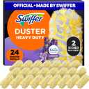 Swiffer Dusters Heavy Duty, Multi-Surface Duster Refills for Cleaning, Lavender, 24 Count (4 Packs of 6)