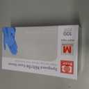 Basic Medical Blue Nitrile Exam Gloves - Latex-Free & Powder-Free - NGPF 7002 (Case of 1,000), Medium (Blue, M)