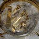 Chafing Dish Buffet Set 4 Pack, 5QT Gold Round Chafing Dishes for Buffet, High Grade Chafers and Buffet Warmers Sets with Glass Lid, Rolled-Edge Food Warmers for Parties, Weddings, Catering