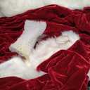 Opemon Adult Deluxe Velvet Santa Claus Costume 12pcs Set Santa Claus Suit Outfit for Men in Christmas Holiday XL