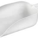 New Star Foodservice 34486 Polycarbonate Plastic Utility Ice Scoop, White, 64-Ounce