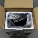 ELPHECO Bathroom Trash Can with Lid 2.6 Gallon Smart Trash Can Slim Motion Sensor Garbage Can Automatic Stainless Steel Wastebasket Bathroom Decor for Bedroom Office Toilet Black