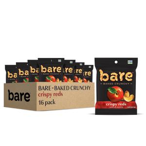 Bare Baked Crunchy, Apples Fuji & Reds, 0.53 Ounce (Pack of 16) (EXP 05/12/27)