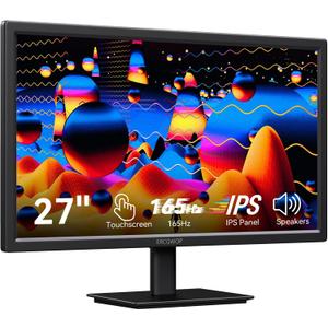 Touchscreen Monitor 27 inch 165Hz FHD 1920x1080P IPS Monitor
10-Point Computer Monitor Touch Screen PC Display, Built-in Speakers, HDMI DP USB Port, VESA Wall Mountable