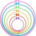 Mr. Pen- Embroidery Hoops Set, 6 pcs, 3.4 inch to 10.2 inch, Assorted Colors, Plastic Embroidery Hoop, Cross Stitch Hoops, Embroidery Rings, Cross Stitch Plastic, Sewing Rings Hoops.