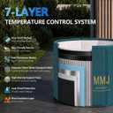 Portable Bathtub for Adults, Foldable Bathtub （31.5"L x 26.6"）Without Installation with Bottom Cotton Clip, Cold Plunge Tub Suitable for Bathing, Space-Saving, Green
