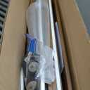 32" W Farmhouse Shoe Storage Cabinet with 2 Flip Drawers and Barn Door Design, Adjustable Shelves, Hidden Slim Narrow Shoe Rack Cabinet for Entryway, Foyer, Hallway, Living Room, Rustic Walnut