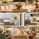 110 PCS of Boho Pampas Grass Decor, Naturally Dried Pompas, Bunny Tails Dried Flowers, and dried eucalyptus. Perfect for Weddings, Boho Party Decorations, and Table Decor.
