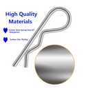 Cotter Pin Assortment Kit, Hincell 300Pcs Cotter Pins Hairpin Assortment Kit R Cotter Pins Clips Zinc Plated Hair Clip Hitch Pin Clips Fastener Set for Automotive Marine Tractors Mower Carts