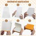 50 Pcs Mini Pizza Boxes Mini Dessert Boxes5.1 x 5.1 x 0.78 inches for Parties, Bakeries, and Food Delivery,CelebrationsChristmas Birthdays (Orange)